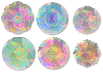 Mandala Suncatchers | Holographic Rainbow Window Suncatcher Decals
