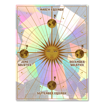 Solstice Suncatcher - Rainbow Decal - Large 11" X 14"