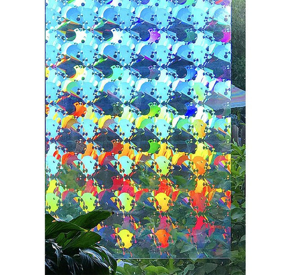 45cmx300cm Chameleon Window Film Rainbow Effect Iridescent Holographic  Vinyl Self-Adhesive Solar Film Glass Decoration