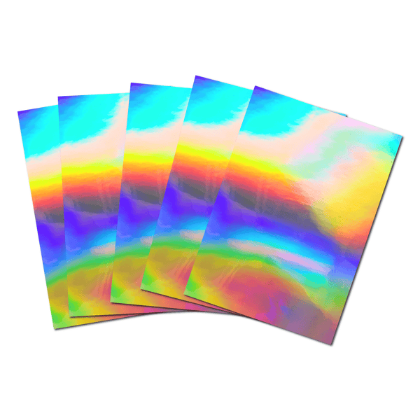 Clear Transparent PVC Holographic Magic DIY Crafts Multicolor Fabric Vinyl  Film