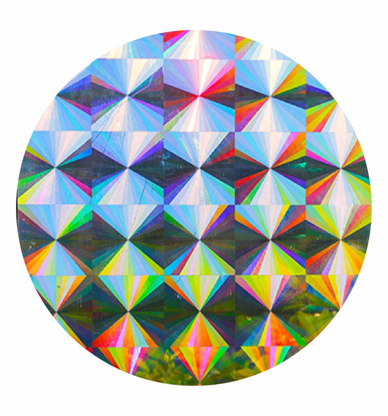 Sunice 54x40 Roll Holographic Iridescent Window Film Colorful Glass  Stickers Adhesive Stained Glass Vinyl Anti UV Rainbow Effect Tint for Home