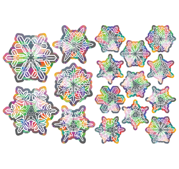 a new life for old plastic snowflakes