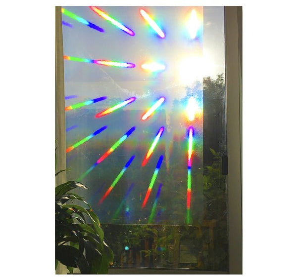 Rainbow Effect Beautiful Fluorescent Iridescent Film Window Film gift  45cmx100cm, Wish